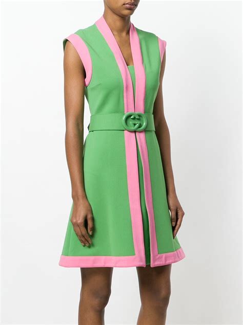 pink and green gucci jersey dress|gucci pink dress floral print.